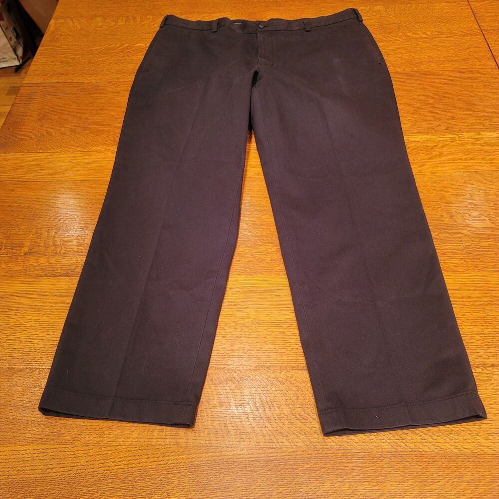 Brooks Brothers Advantage Chino Clark 100% Cotton Chino Pants 42x32 Black